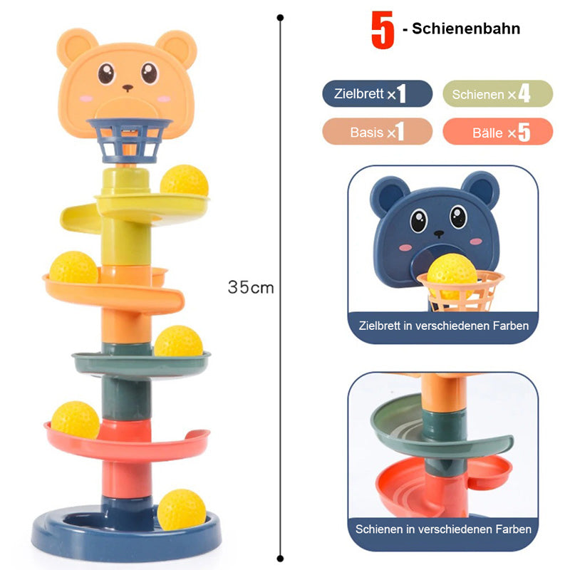 Rotierendes Kugel-Lernspiel für Kinder – Pädagogisches Montessori Spielzeug