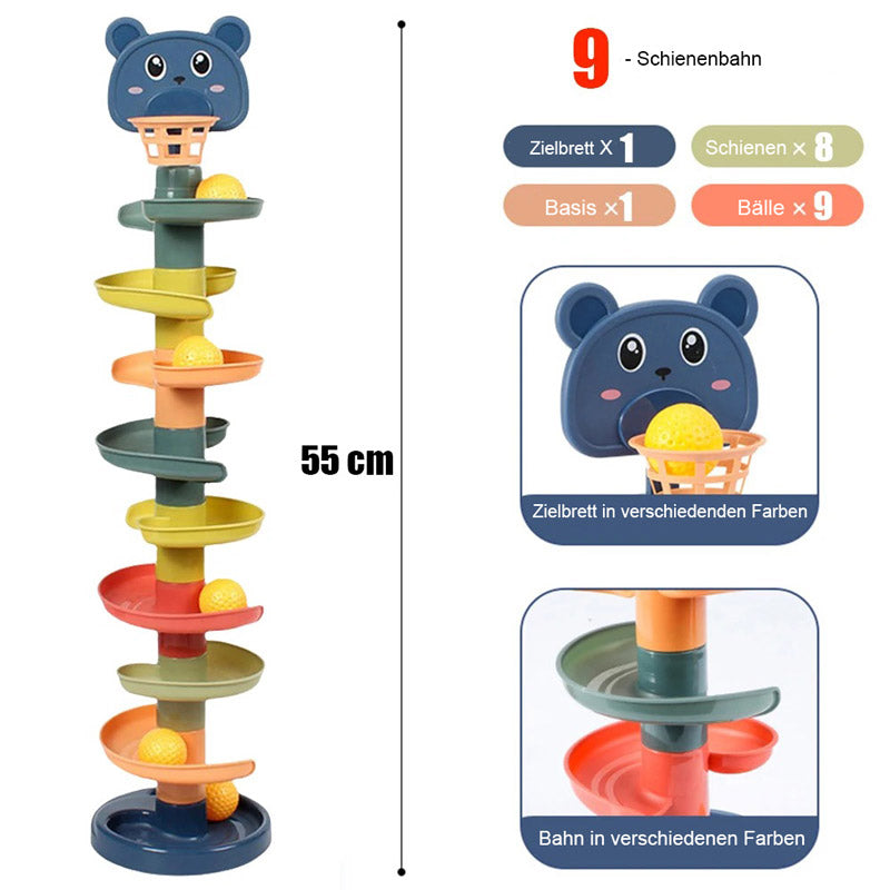 Rotierendes Kugel-Lernspiel für Kinder – Pädagogisches Montessori Spielzeug