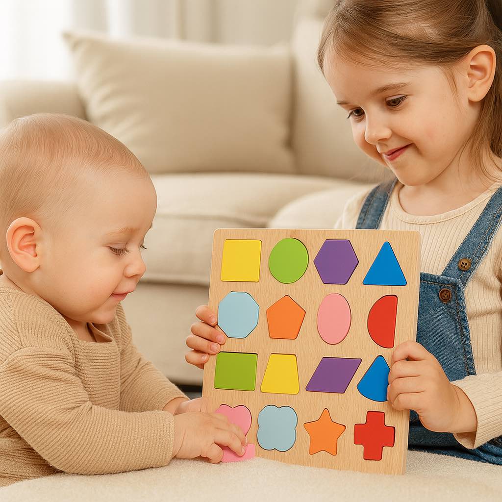 Montessori Holzpuzzle Lernspielzeug für Kinder