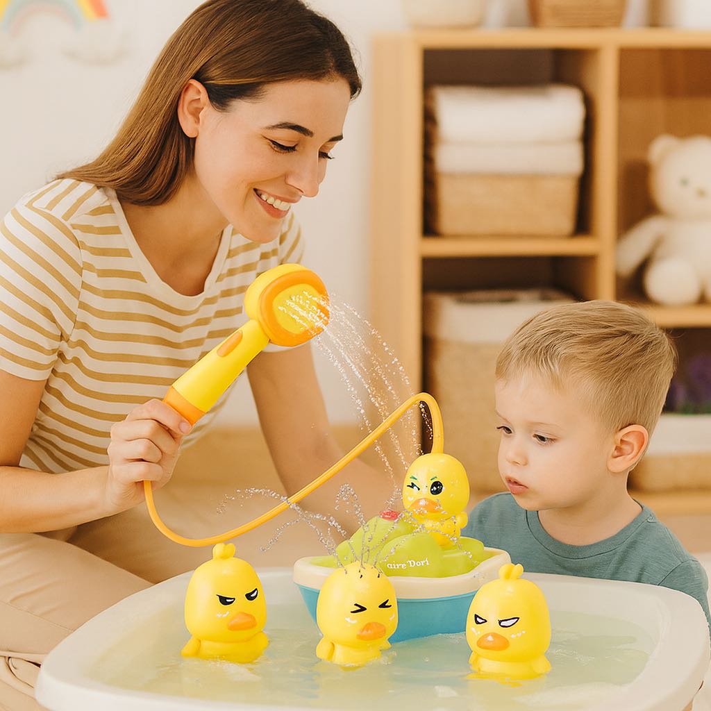 Wasserspielzeug Ente fürs Bad – Kinderfreundlich & interaktives Badespielzeug