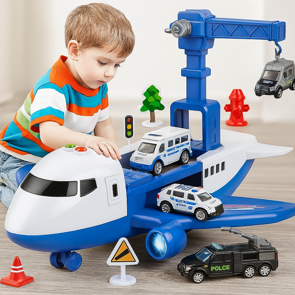 Flugzeug Kinder Spielset zum Bauen & Entdecken