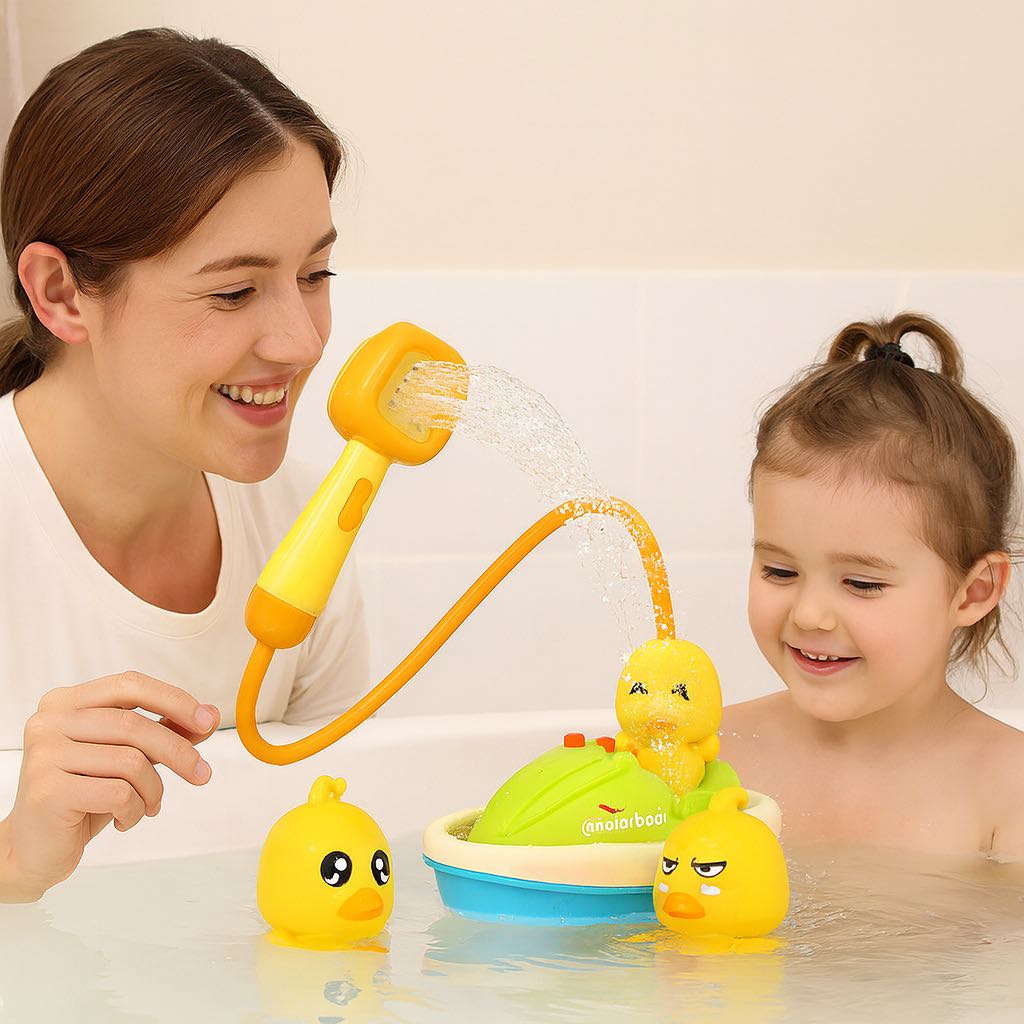 Wasserspielzeug Ente fürs Bad – Kinderfreundlich & interaktives Badespielzeug