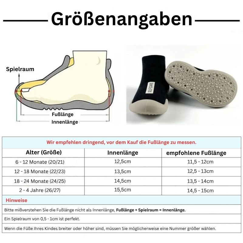 Rutschfeste Baby Sockenschuhe – Perfekt für erste Schritte