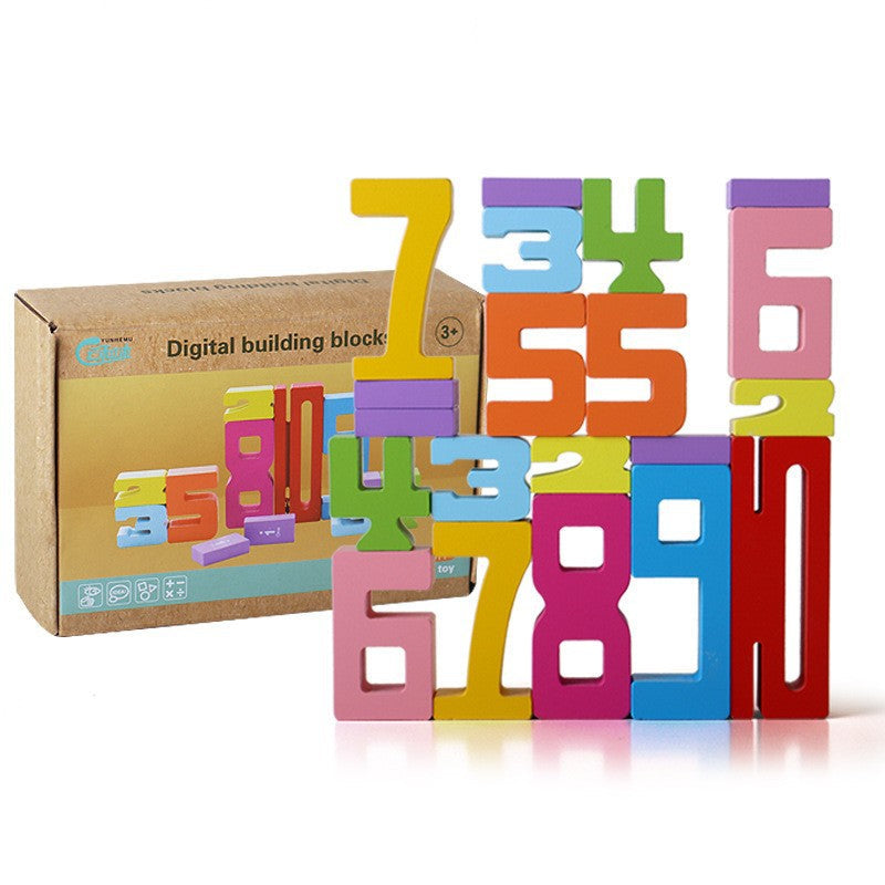 Montessori Zahlenblöcke aus Holz – Mathe Lernspielzeug für Kinder ab 3 Jahren
