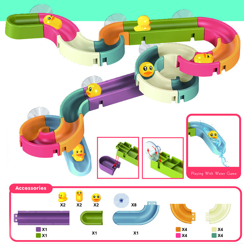 Badespielzeug Enten-Rutsche – Kreatives DIY Set für Kinder