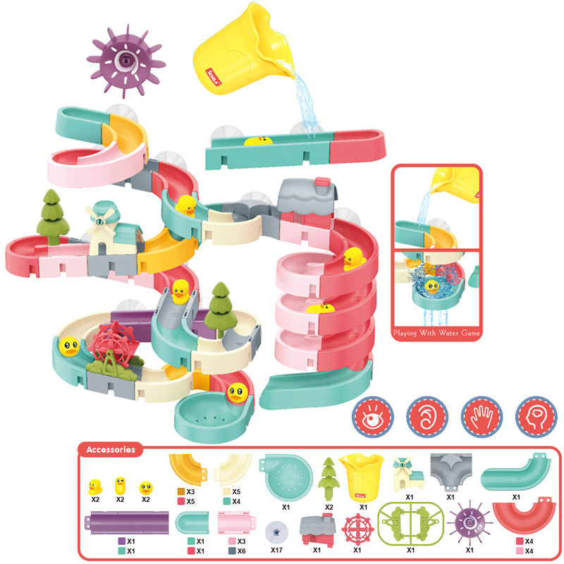 Badespielzeug Enten-Rutsche – Kreatives DIY Set für Kinder