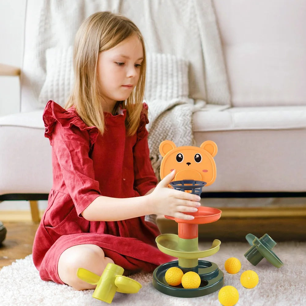 Rotierendes Kugel-Lernspiel für Kinder – Pädagogisches Montessori Spielzeug