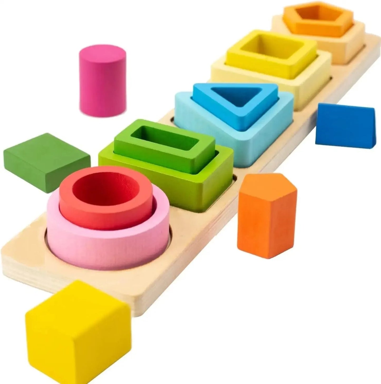 Stapelspielzeug für Kinder – mit Farben & Formen spielen