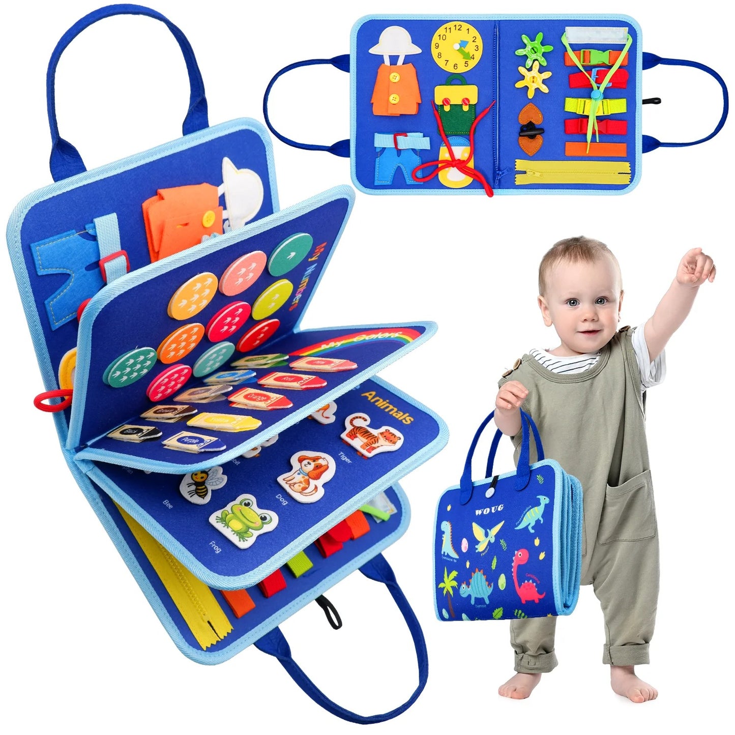 Montessori Busy Board für Kinder – Lernspielzeug & Reisespielzeug