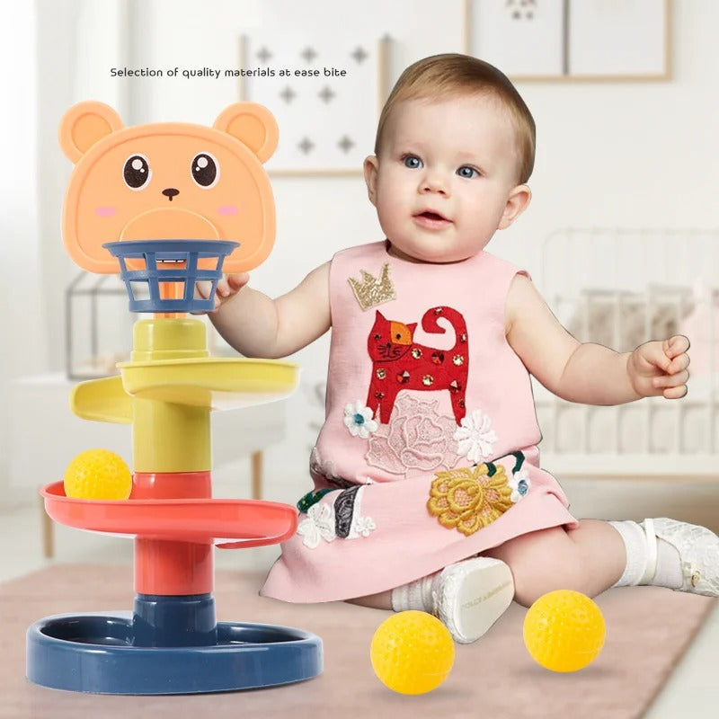Rotierendes Kugel-Lernspiel für Kinder – Pädagogisches Montessori Spielzeug