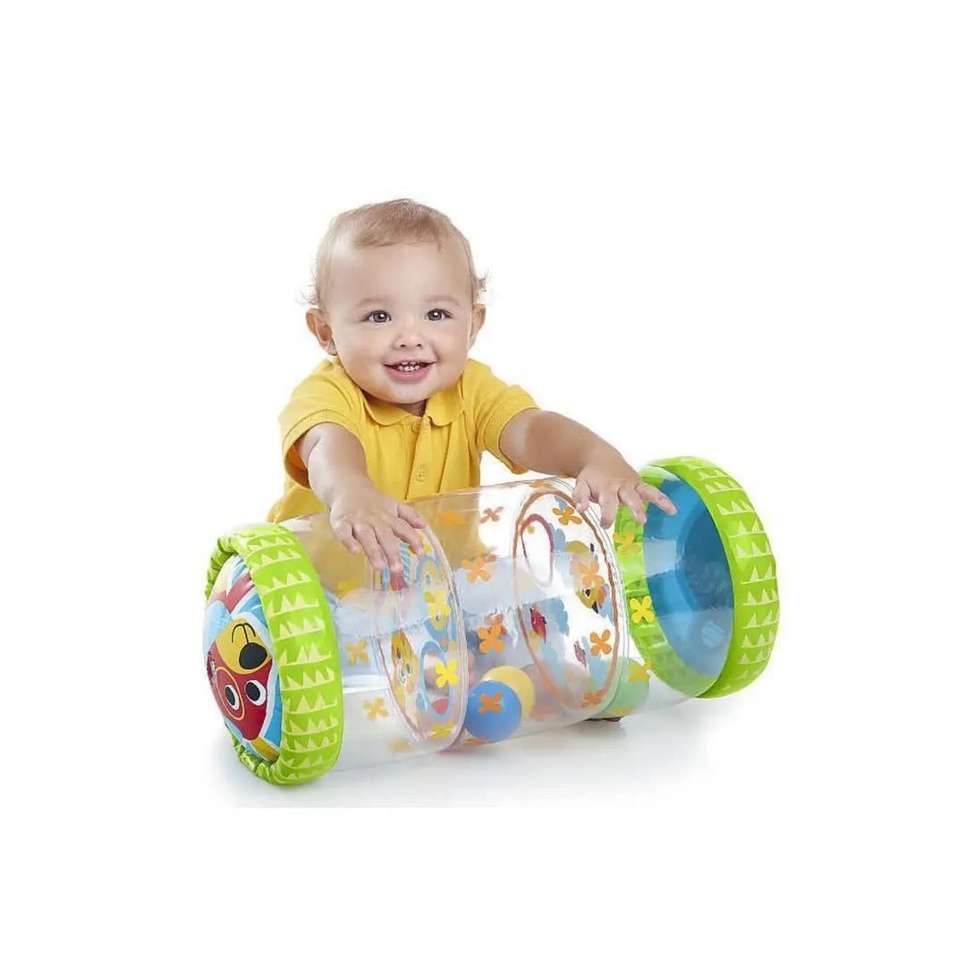 Aufblasbarer Baby Krabbelroller mit Rasselbällen – Motorik & Frühförderung Spielzeug