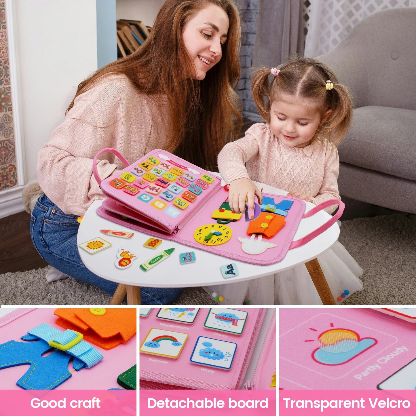 Montessori Busy Board für Kinder – Lernspielzeug & Reisespielzeug