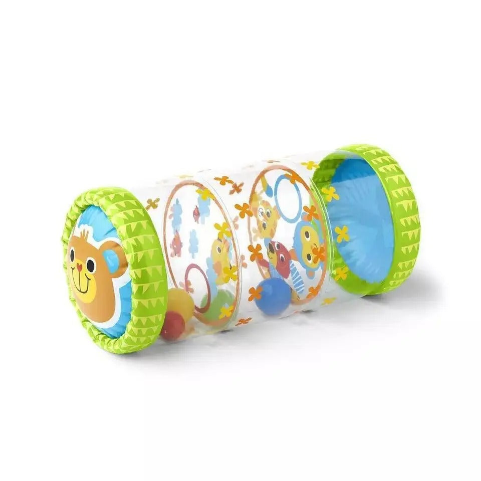 Aufblasbarer Baby Krabbelroller mit Rasselbällen – Motorik & Frühförderung Spielzeug