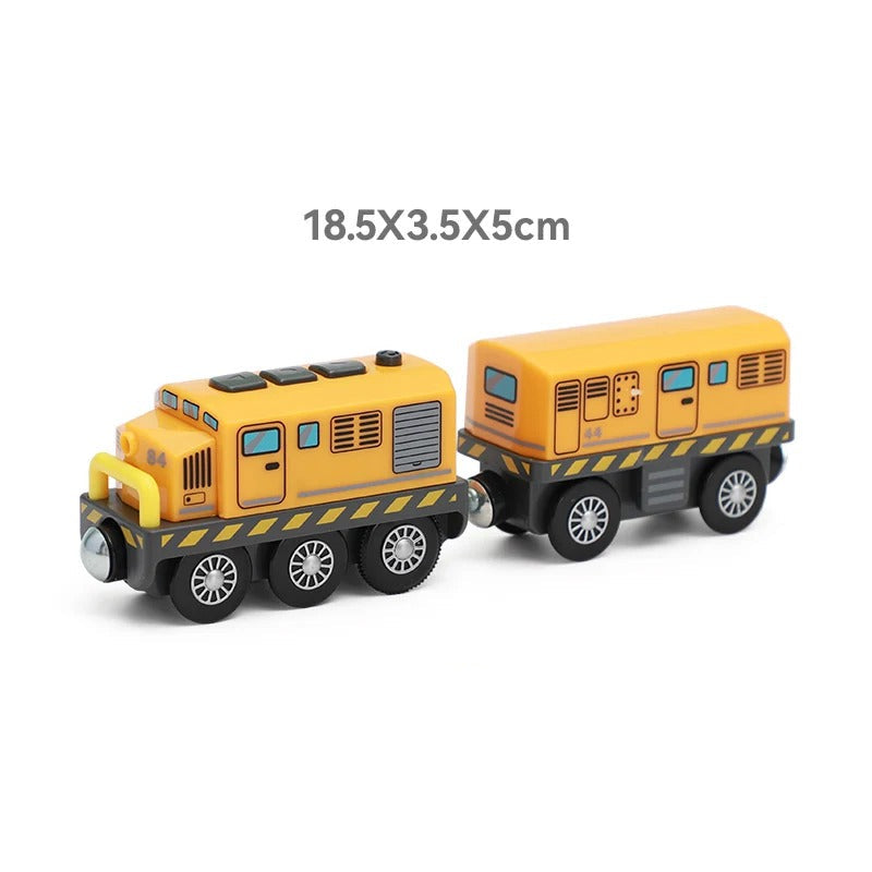 Kinderlokomotive mit Antrieb – Kompatibel mit BRIO und Holz Eisenbahnsystemen