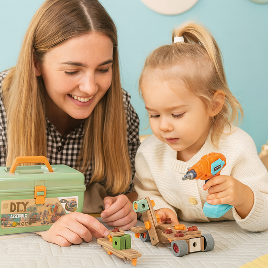 Montessori Zahlenblöcke aus Holz – Lernspielzeug für Kinder ab 3 Jahren