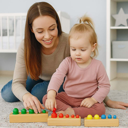 Montessori Zylinderblöcke aus Holz für Kinder