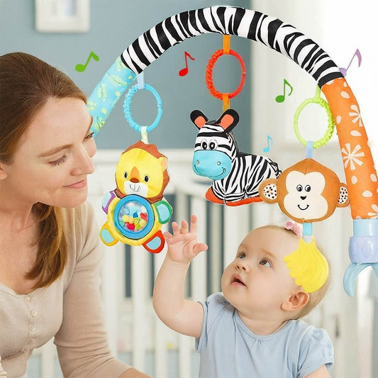 Baby Aktivitätsbogen – Weicher Spielbogen mit hängenden Spielzeugen