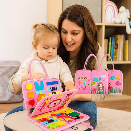 Montessori Busy Board für Kinder – Lernspielzeug & Reisespielzeug
