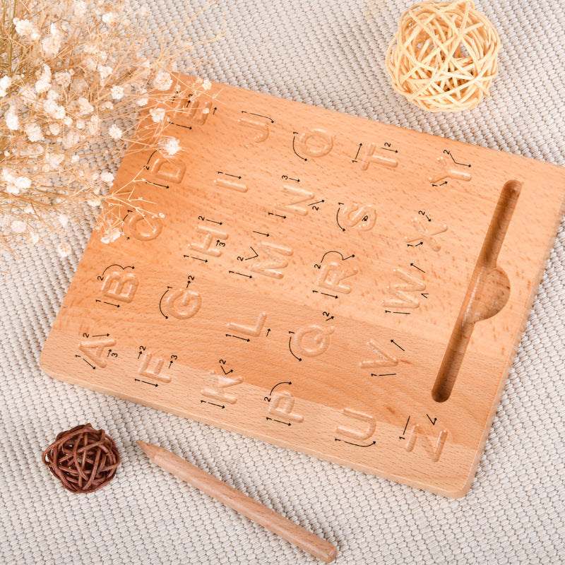 Montessori Schreibtafel für das Alphabet