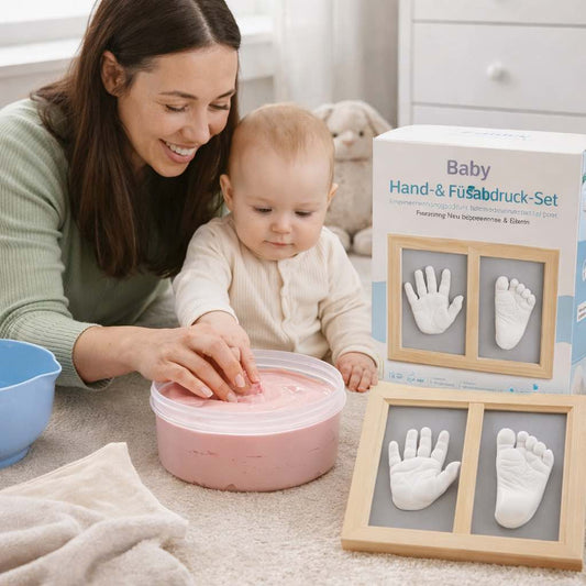 Baby Hand- & Fußabdruck-Set – Erinnerungsset für Neugeborene & Eltern