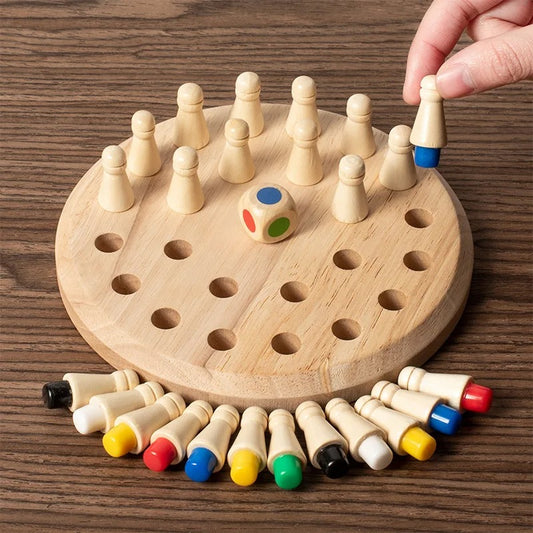 Montessori Memory Spiel aus Holz – Lernspiel für Kinder