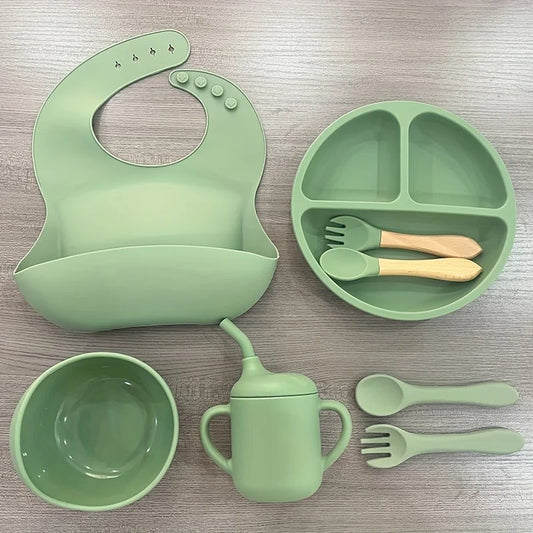 Baby Esslernset aus Silikon – Weich, sicher & perfekt für kleine Hände