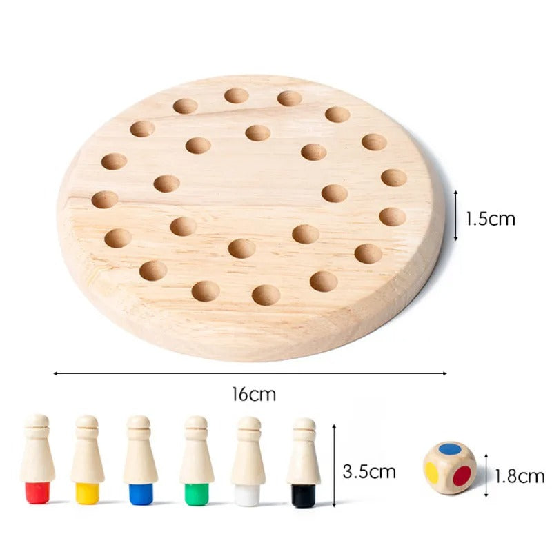 Montessori Memory Spiel aus Holz – Lernspiel für Kinder