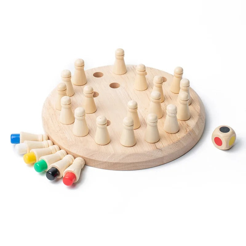 Montessori Memory Spiel aus Holz – Lernspiel für Kinder
